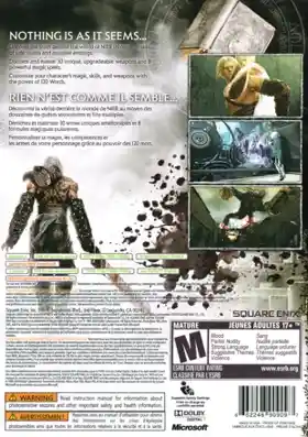 Nier (USA) box cover back